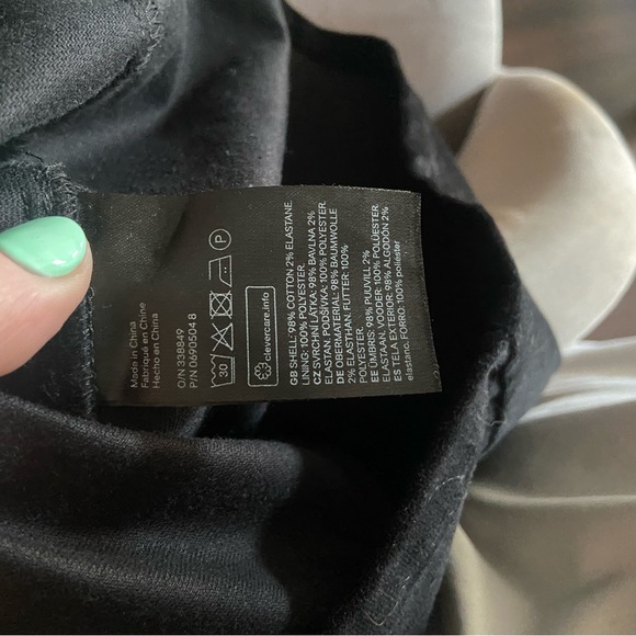 H&M Divided Black Faux Suede Full Zip Overall Mini Dress Size 2 - Picture 5 of 5